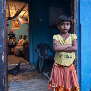 Progetto fotografico le madri di Ceylon di Francesca Guarnaschelli bambina